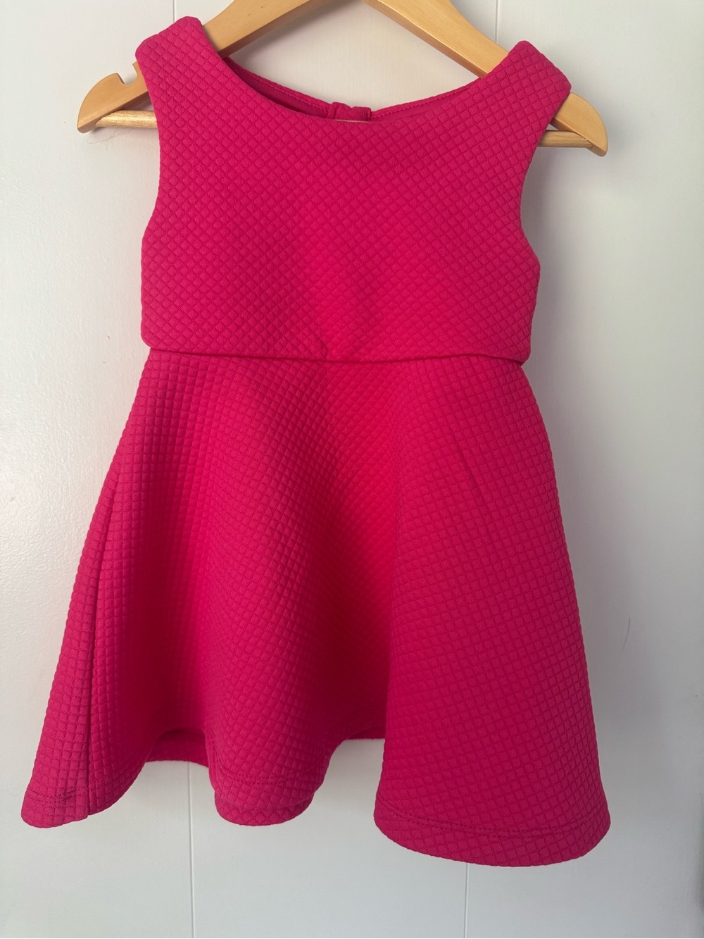 Kate Spade Fuchsia Textured Sleeveless Fit-and-Flare Dress